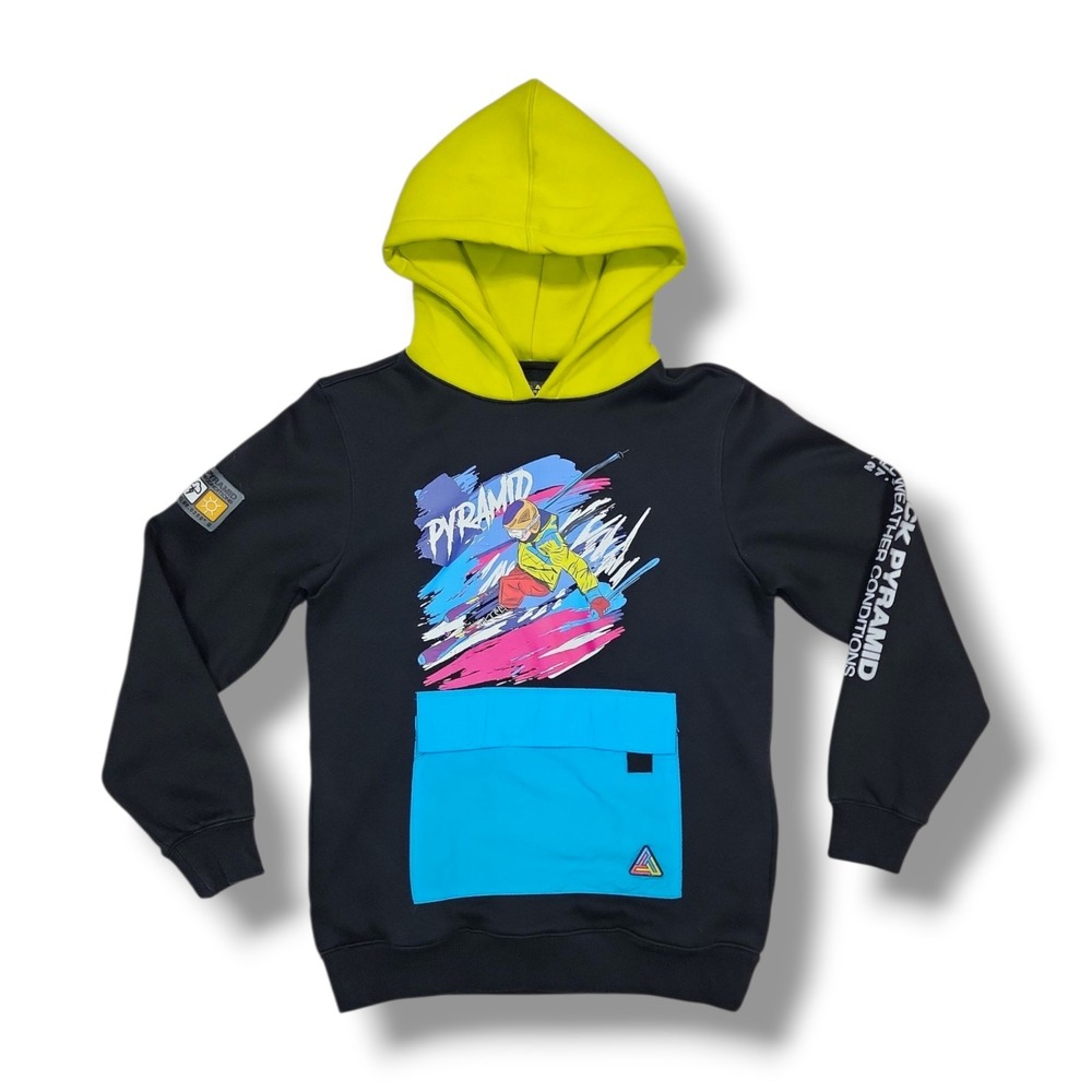 Black Pyramid All‎ Weather Conditions Black Pullover Hoodie Men's XS